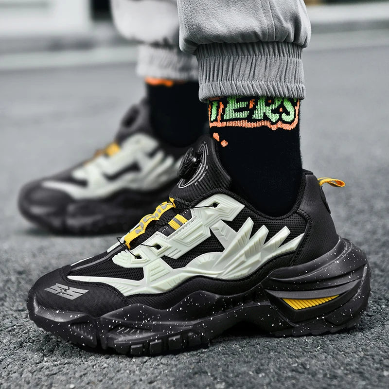 Men's racing casual sneakers New Four seasons classic outdoor running shoes breathable lightweight Thick sole speed sports shoes
