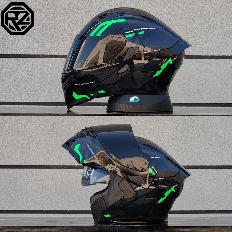 Motorcycle helmets Double Visors Modular Flip Up helmet DOT approved Full face casque moto racing  casco abatible para moto