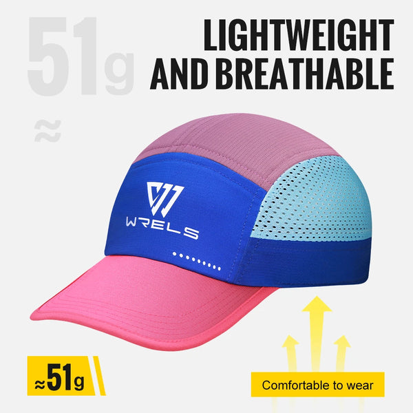 WRELS Sun Hats UV Protection Dry Quickly Hollow Top Sun Hat Summer Packable Visor Outdoor Sport Sun Protection Hat For Tennis