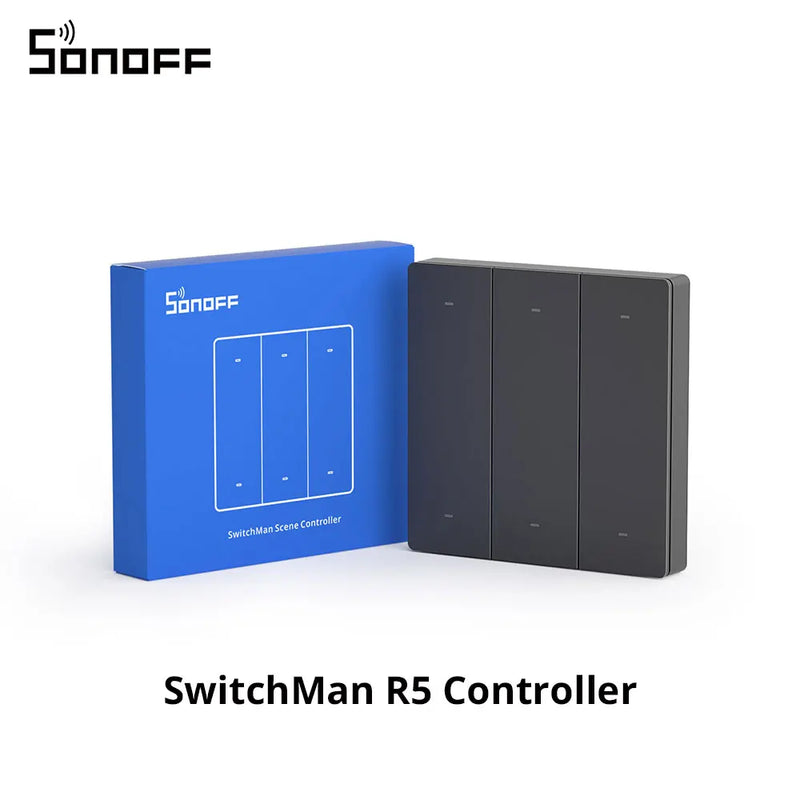 SONOFF SwitchMan R5 Scene Controller 6-Key Free-Wiring Stick-On eWeLink-Remote Gateway Multi Trigger Ways Work with M5 MINI R3
