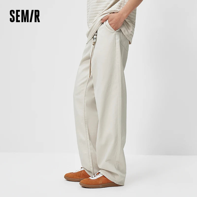 Semir Men Jeans Cooling 2026 Washed Straight Urban Casual Everyday Style Soft Comfortable Daily Wear Trendy Versatile Minimal