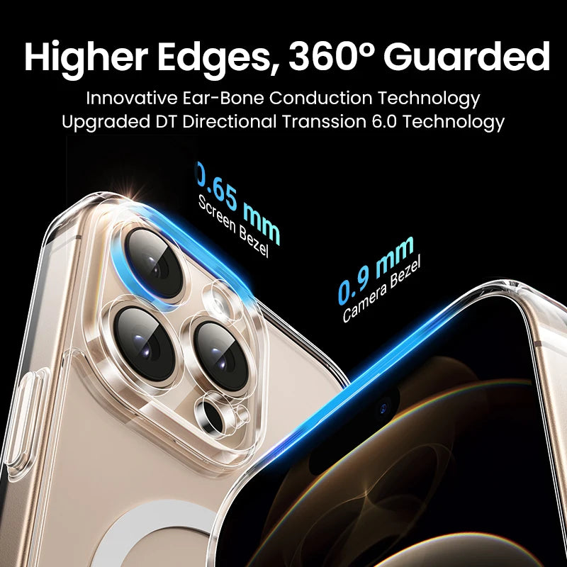 UGREEN Magnetic Case for iPhone 16 Pro Max Case Shockproof Cover for iPhone 15 14 13 Pro Max 14 Plus 16pro Macsafe TPU Cases