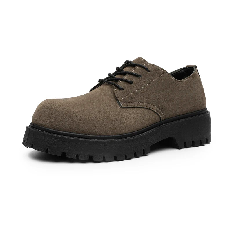 Men's British thick-sole casual shoes four seasons new breathable light soft-sole comfort outdoor business dress walking shoes