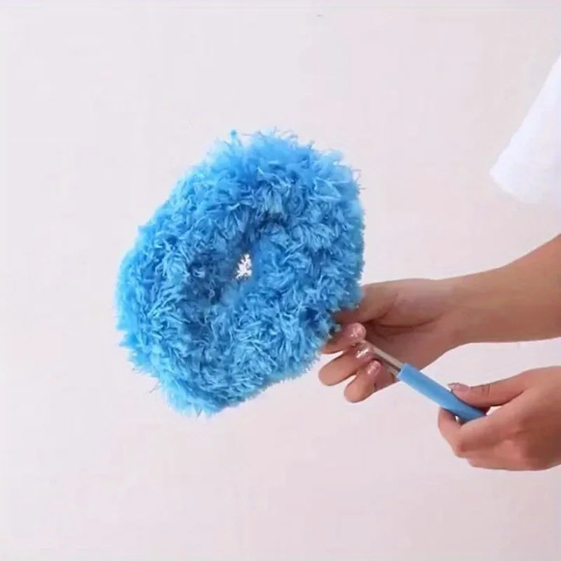 Long-Handled Microfiber Ceiling Fan Duster -Reusable,Cleaning Brush - Detachable Brush,Easy Cleaning, for High Ceilings,etc.