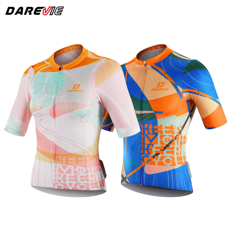 អាវយឺតជិះកង់ DAREVIE សម្រាប់បុរស ធន់នឹងសំណើម ធន់នឹងការរអិល ស្ងួតរហ័ស ងាយស្រួលហ្វឹកហាត់
