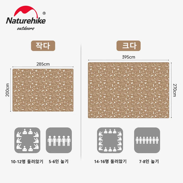 កម្រាលបោះតង់ Naturehike កម្រាលសម្រាប់ញ៉ាំអាហារក្រៅផ្ទះ កម្រាលសម្រាប់បោះតង់ កម្រាលសម្រាប់បោះតង់ កម្រាលការពារទឹក និងសំណើម