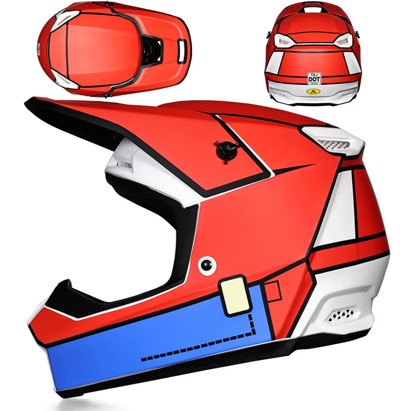 2025 Latest Off Road Motorcycle Helmet Mountain DH Off Road Helmet Bicycle Track Helmet ORZ-903