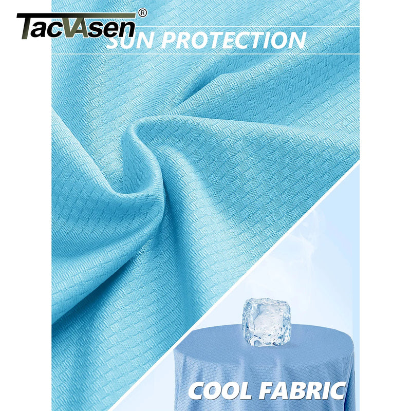 TACVASEN Summer Sun Protection Hoodies Womens Long Sleeve Casual Shirts UPF 50+ Sun Block Full Zip T-shirts With Zipper Pockets