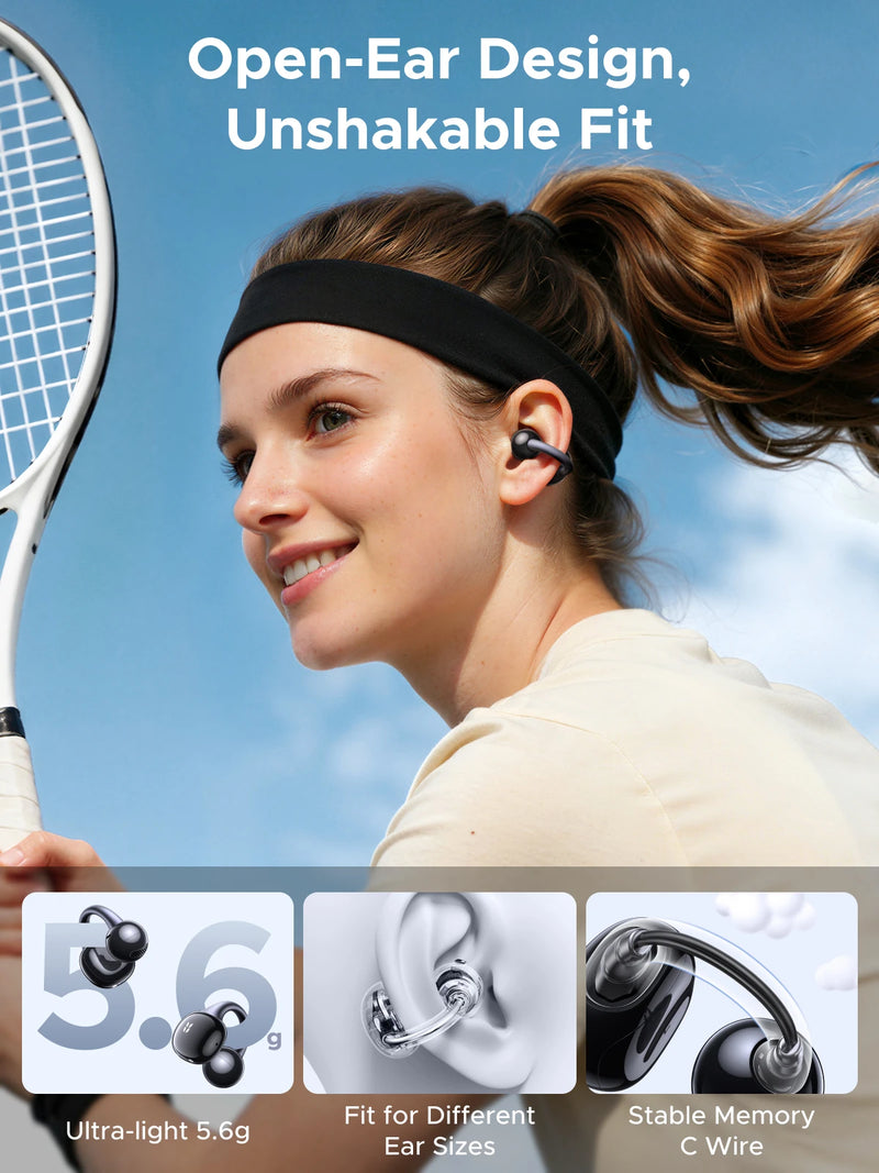 UGREEN ClipBuds 2, 2026 New Clip‑on Open‑Ear Bluetooth Wireless Earbuds Bluetooth 6.0 Headphones Earphones 48H Playtime
