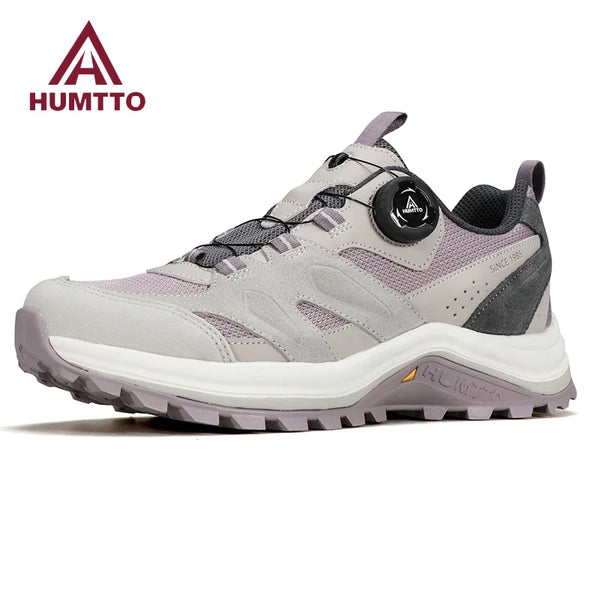 HUMTTO 2025 Hiking Shoes Women Mesh Sneakers Breathable Fashion Mountain Shoes Spring Summer Work Shoes Outdoor Trekking Boots