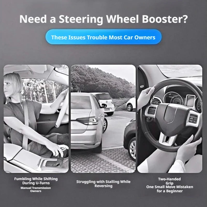 SEAMETAL Universal Car Steering Wheel Spinner Knob 360 Degree Rotation Labor-Saving Clip-on Steering Booster Ball Car Accessorie