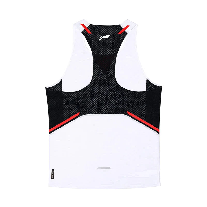 អាវកាក់រត់ប្រណាំងបុរស Li-Ning Dragonflight សាច់ក្រណាត់តឹង 83.3% ប៉ូលីអេស្ទ័រ 11.7% អេឡាស្ទីន 5% ប៉ូលីអាមីត LiNing Sports Vest AAYW199
