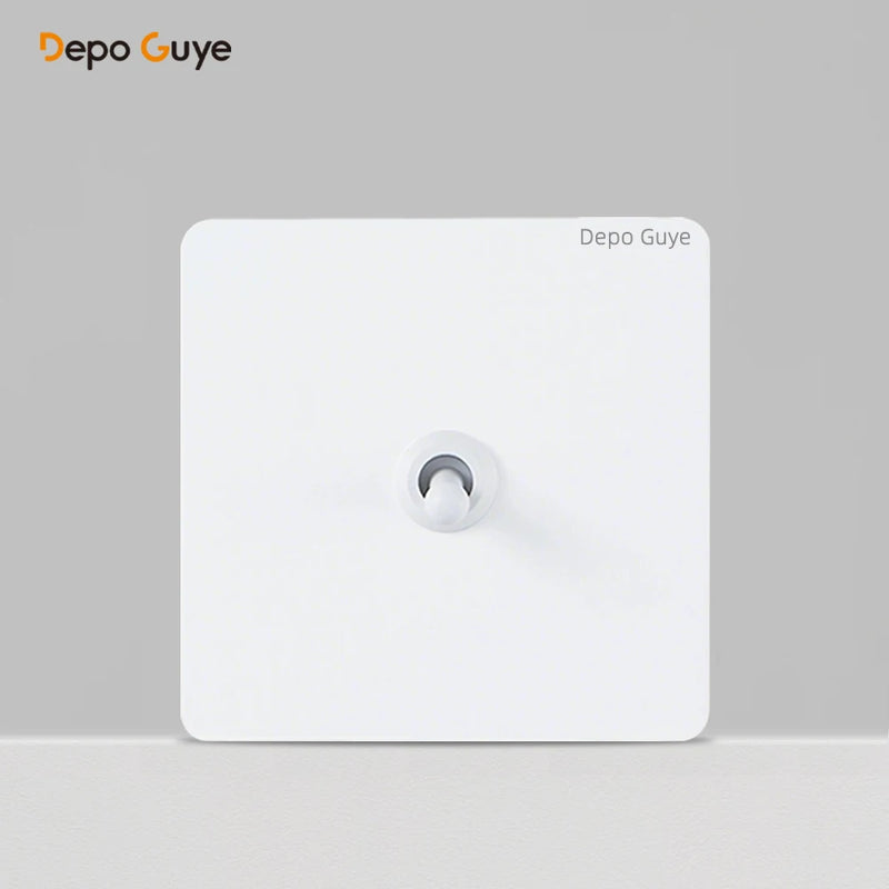 Retro Metal Wall Light Toggle 1 2 Gang 3 Way Switch EU FR Russia Vintage Brass Lever Stainless Steel Switch Panel For Home
