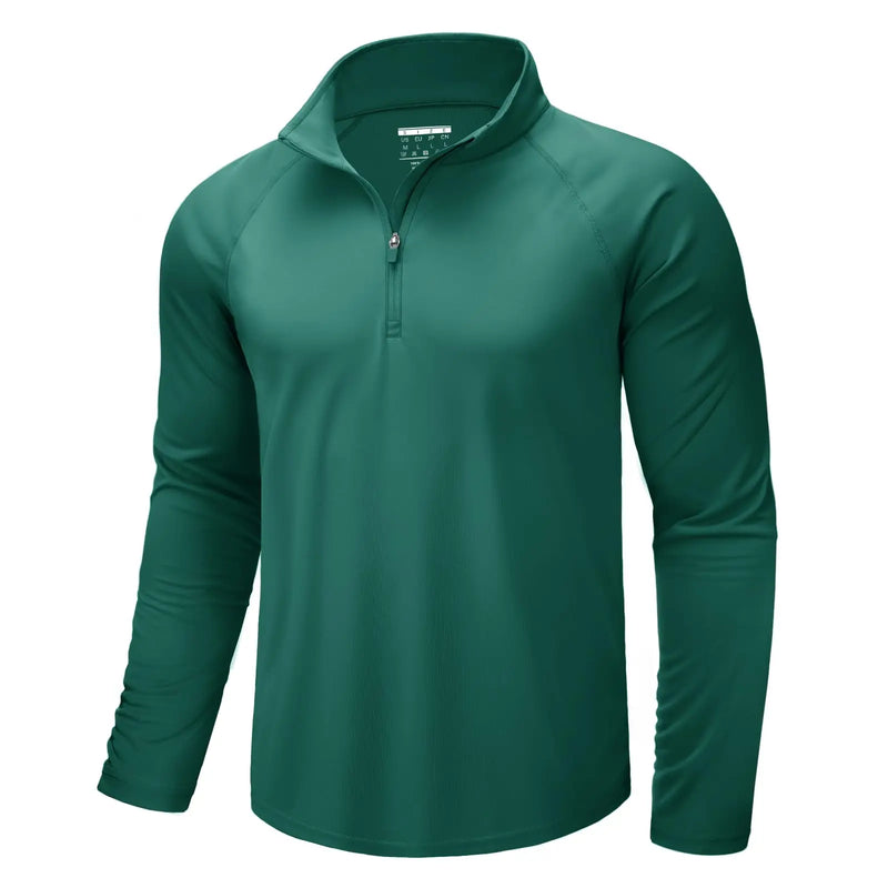 TACVASEN Mens UPF50+ UV Protection T-Shirt Lightweight Long Sleeve Quick Dry Fishing Shirt Outdoor Hiking Workout Rash Guards