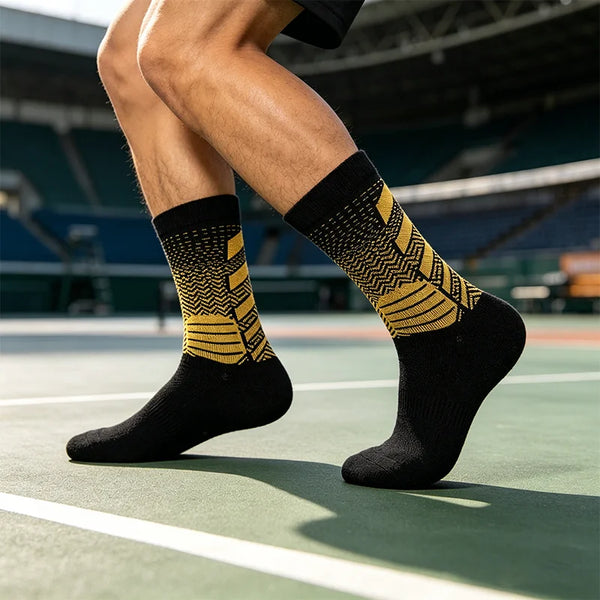 WRELS 1/2/3 pair Compression Running Athletic Anti-Blister Socks Moisture-Wicking Breathable Cushioned Running Sports Socks