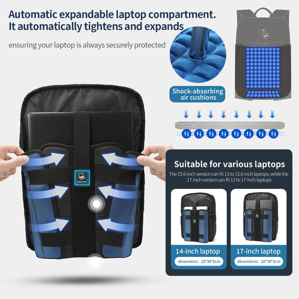 Tigernu Travel Backpacks for Men 14 15.6 17inch Laptop Backpacks Business Backpack Bags for Travel Knapsack Schoolbag