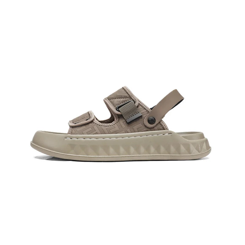 Men's Casual Slip-On Sandals Summer Soft-Sole Breathable Lightweight Outdoor Walking Shoes Fashion Sports Dual-Purpose Slippers