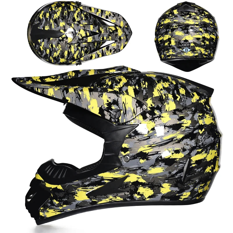 ORZ Latest Off-road Motorcycle Helmet ATV SUV Downhill Mountain Bike DH Car Helmet Cross Helmet Capacetes Motocross Dot Abs