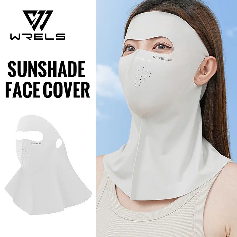 WRELS UV Full Face Cover UPF 50+ Summer Face Mask Breathable Sunscreen Sports Face Covering Sun Protection Face Mask