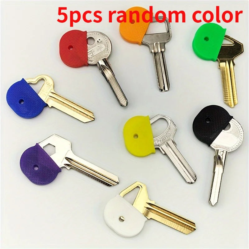 5/10pcs Elastic Durable Colorful Cover Set, Easy to Identify and Enhance Traction Protective Cover to Light Up Your Keys