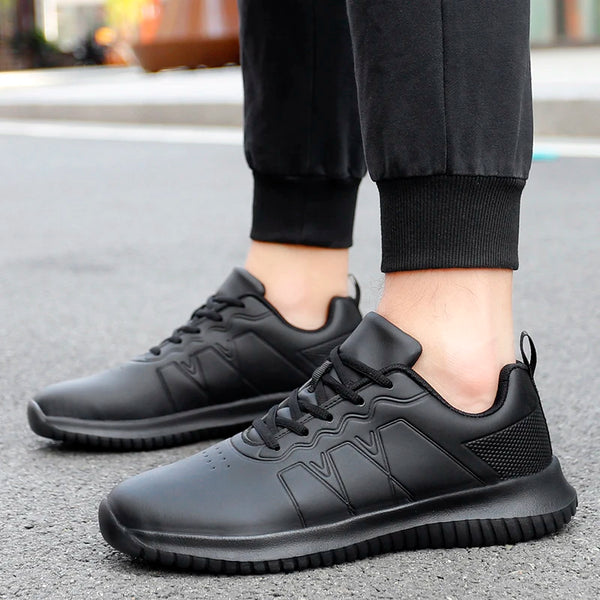 Couple Chef's shoes lightweight soft soled non slip waterproof oil resistant four season new men and women's work casual shoes