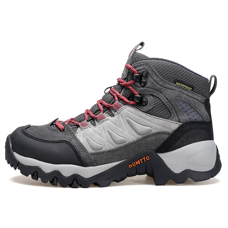 HUMTTO Trekking Shoes for Women Waterproof Sports Climbing Hiking Boots Woman New Winter Luxury Designer Outdoor Womens Sneakers