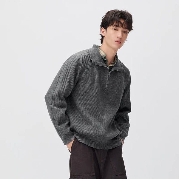 អាវយឺតប៉ាក់ Semir សម្រាប់បុរស ដៃអាវ Raglan ពាក់បានច្រើនយ៉ាង រដូវរងាថ្មី ឆ្នាំ២០២៦ សម្លៀកបំពាក់ប្រចាំថ្ងៃ ស្ទីលធម្មតាក្នុងទីក្រុង