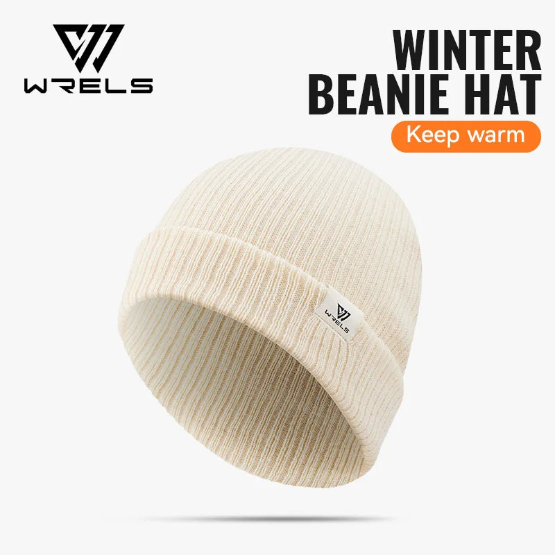 WRELS Winter Beanie Hat for Men Women Warm Knitted Fashion Soft Windproof Watch Cap Skiing Outdoor Sports Thermal Warm Skull Cap