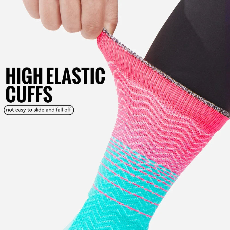 WRELS Socks Athletic Cushion Moisture Wicking Sports Socks Thicke Towel Bottom Sweat Absorbing Hiking Basketball Running Socks