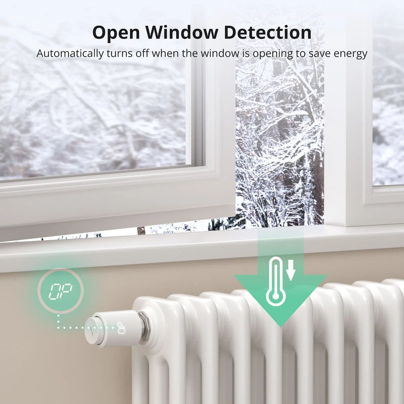 SONOFF TRVZB Zigbee Thermostatic Radiator Valve Smart Home Heating Froest Protection Remote Group Control via eWeLink Alexa