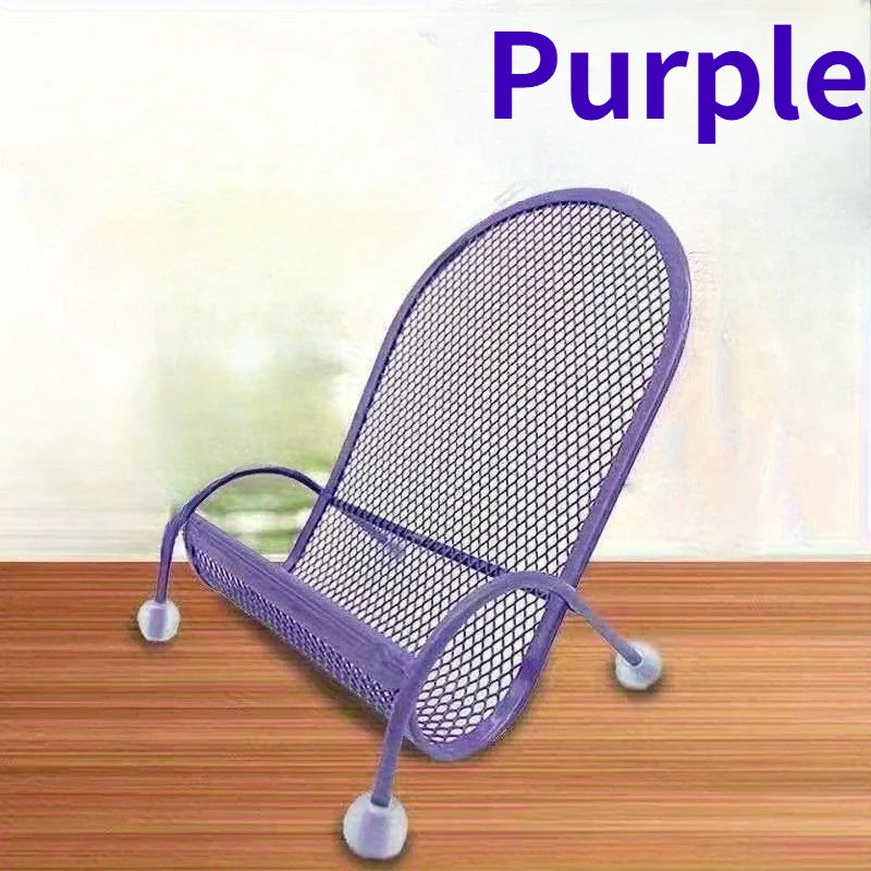 1pc Creative Desktop Phone Holder,Cute Chair Design That Provides a Stable And Weighted Support for Phones, for Use in Bed.