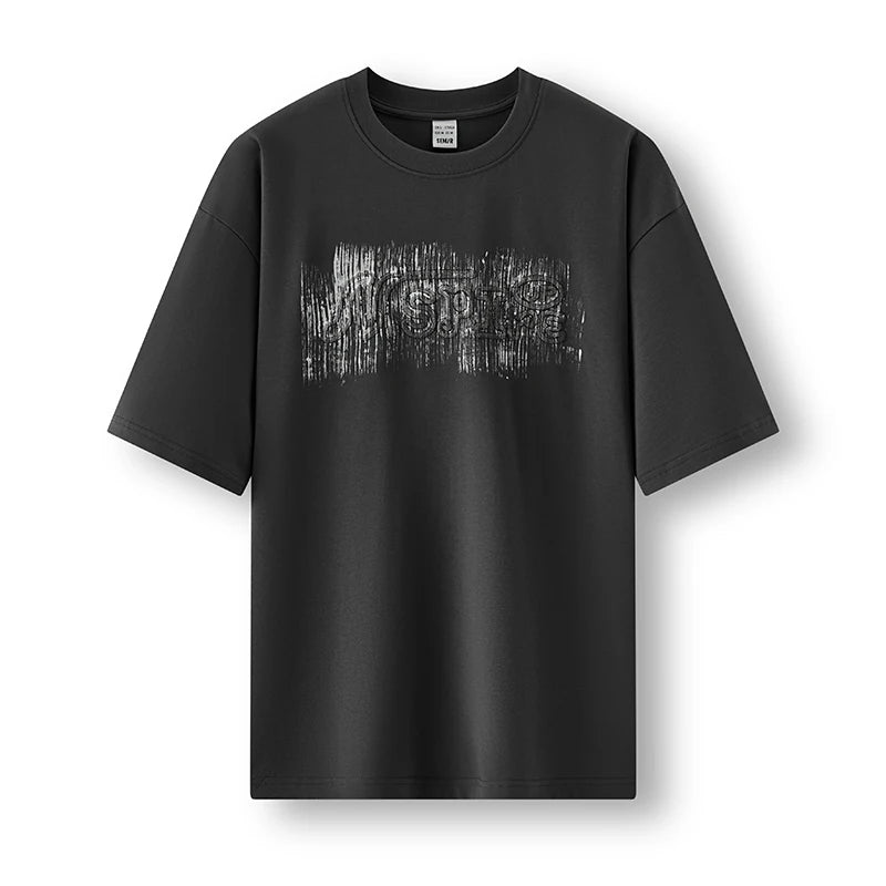 Semir Mens Tshirt 2026 Gradient Letter Printed Unique Design Loose Trendy Knitted Casual