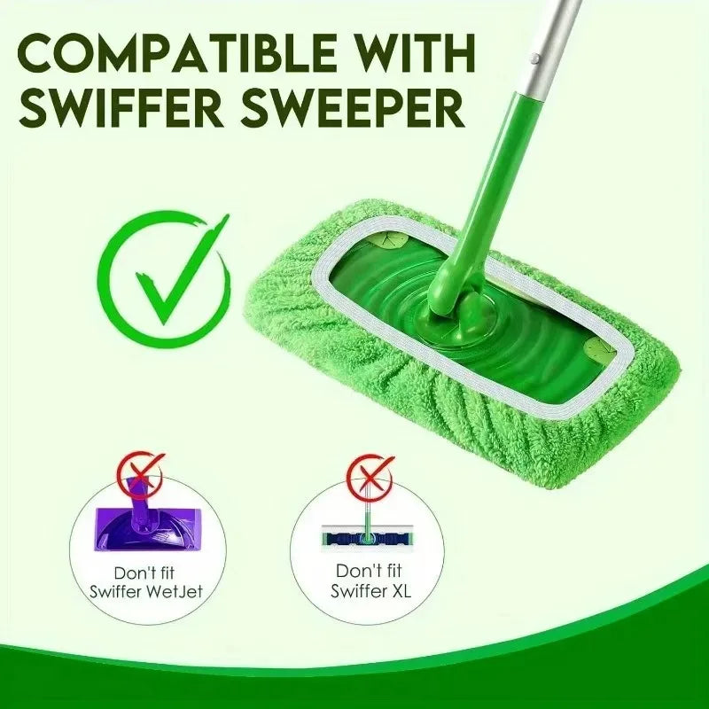 Swiffer Mop Cloth Cover Reusable Flat Mop Accessory Lazy Person's Mop Cleaning Tool