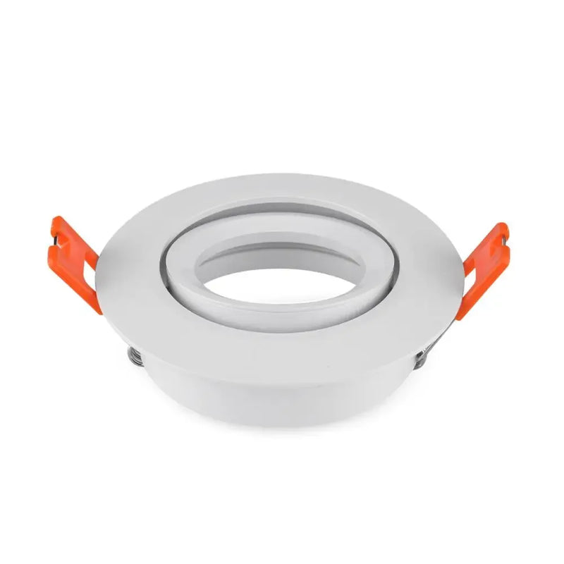 ភ្លើង LED រាងមូលការ៉េ 1/10 ដុំ កាត់រន្ធ 70mm សម្រាប់ពិដាន ជើងទ្រចង្កៀងចំណុច GU10 MR16 ស៊ុមអាលុយមីញ៉ូម ចង្កៀងចំណុច