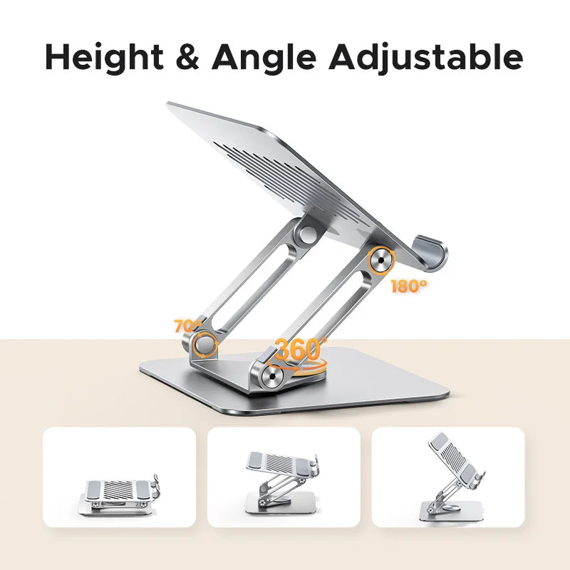 UGREEN Tablet Phone Stand 360°Rotatable Aluminum iPad Stand For iPad Pro iPhone Xiaomi Tablet Support Laptop Stand Tablet Holder