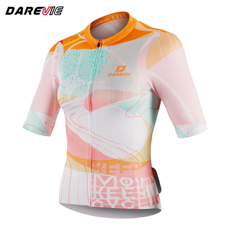 អាវយឺតជិះកង់ DAREVIE សម្រាប់បុរស ធន់នឹងសំណើម ធន់នឹងការរអិល ស្ងួតរហ័ស ងាយស្រួលហ្វឹកហាត់