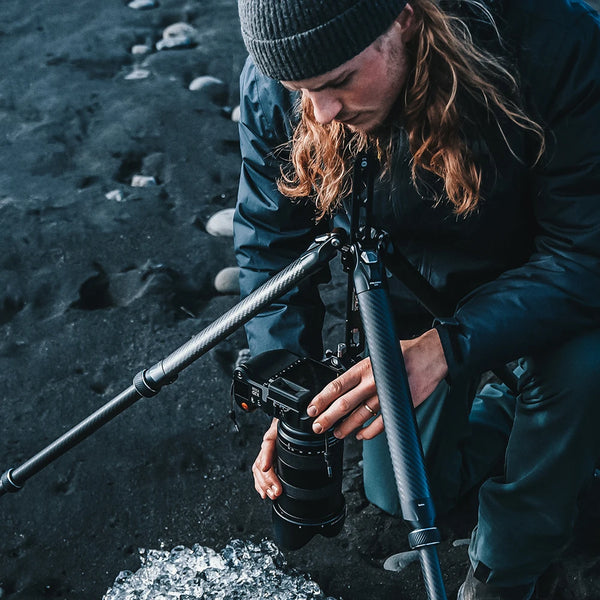 ជើងកាមេរ៉ា Ulanzi Falcam TreeRoot Quick Lock Travel Tripod ធ្វើពីសរសៃកាបូន អាចប្រើបានជាមួយបន្ទះ Arca-Swiss F38 Pro Quick Release