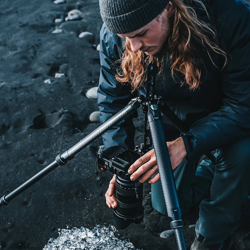 ជើងកាមេរ៉ា Ulanzi Falcam TreeRoot Quick Lock Travel Tripod ធ្វើពីសរសៃកាបូន អាចប្រើបានជាមួយបន្ទះ Arca-Swiss F38 Pro Quick Release