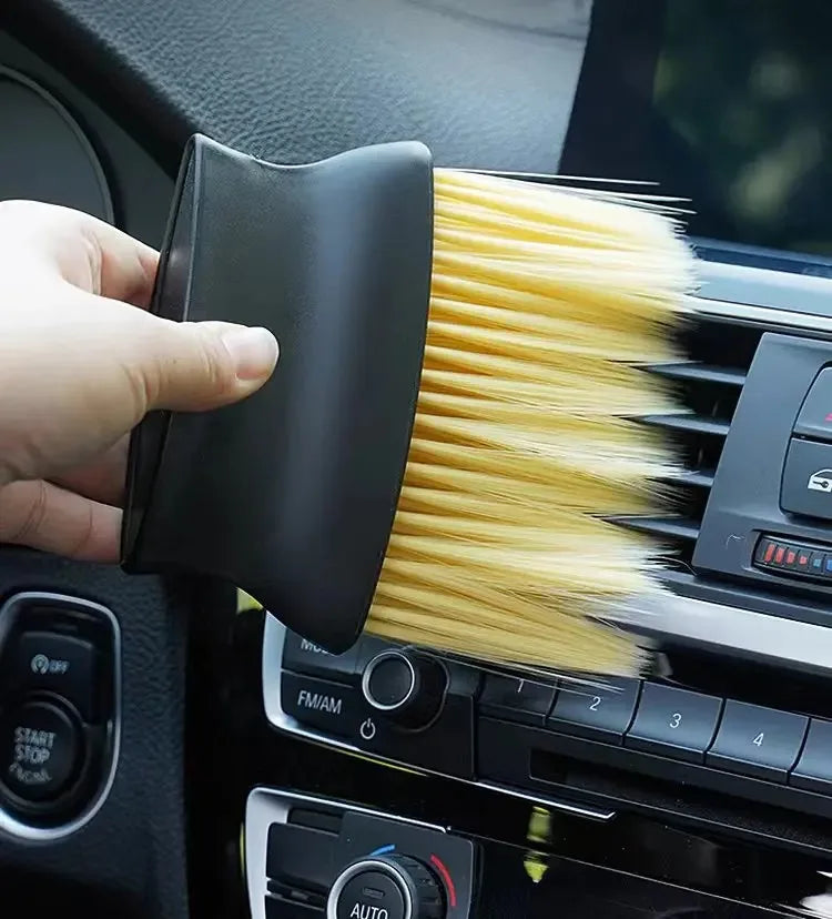 Soft Brush Car Interior Dust Sweeping Tool Air Outlet Gap Cleaning Device Car Wash Tool Dust Removal Divine Device