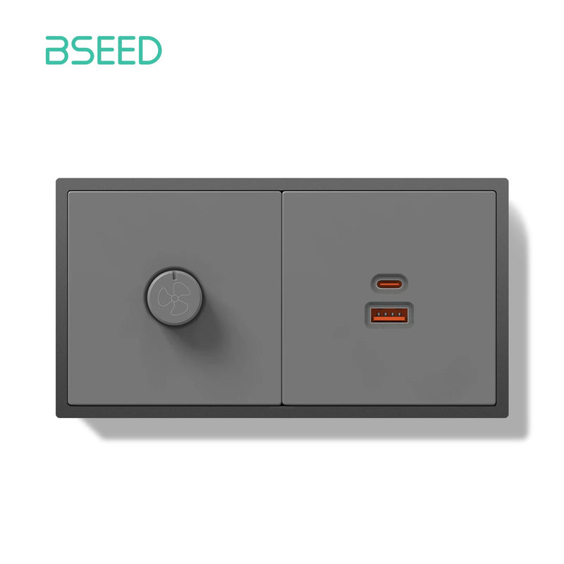 BSEED Light Dimmer Switch Rotary Knob Dimmer Switch Adjustable Brightness Controller Plastic Frame Button LED Bulb Dimmer Switch