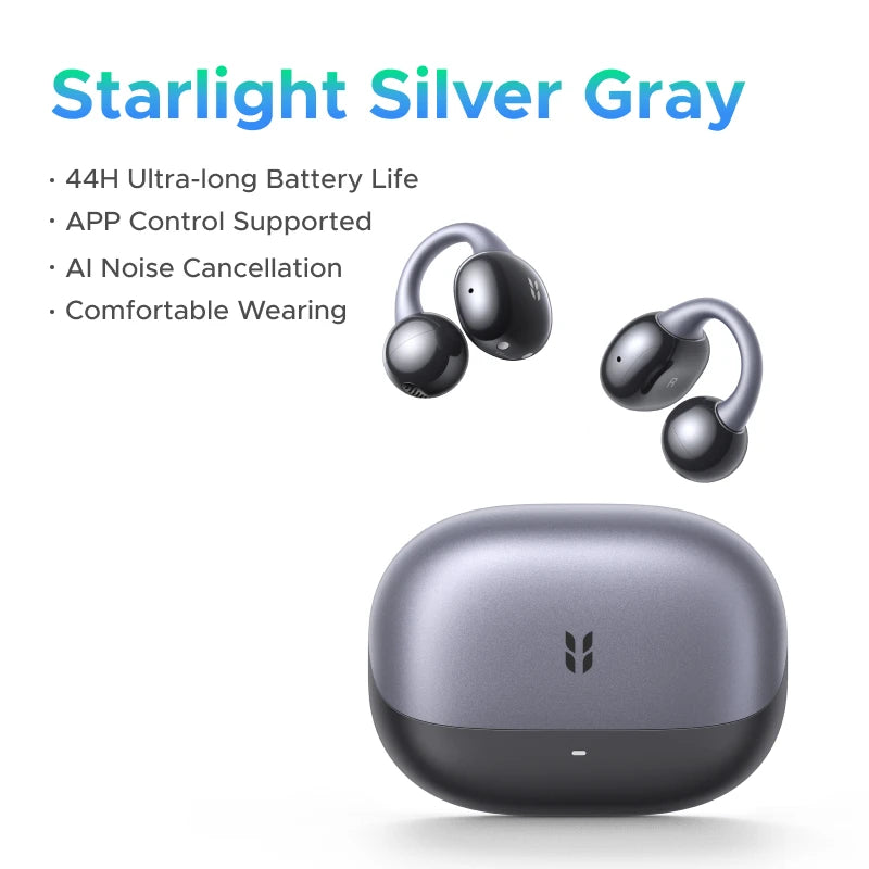 UGREEN ClipBuds 2, 2026 New Clip‑on Open‑Ear Bluetooth Wireless Earbuds Bluetooth 6.0 Headphones Earphones 48H Playtime