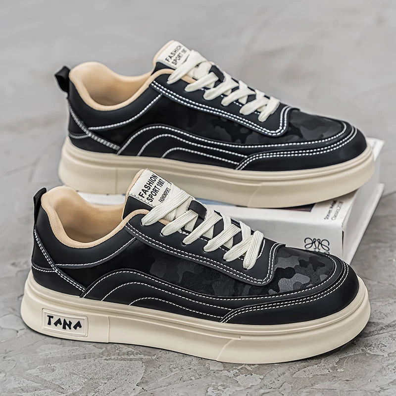 Men's fashion casual shoes four season breathable lightweight soft-sole outdoor walking shoes youth Joker tide sports board shoe