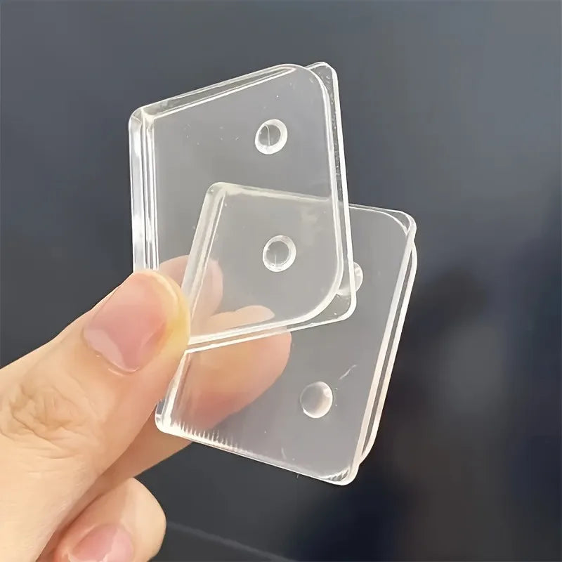 2/4pcs Multi-Purpose Curtain Clip, Transparent Plastic, Very Suitable for Bathrooms and Kitchens. curtain, room accessories