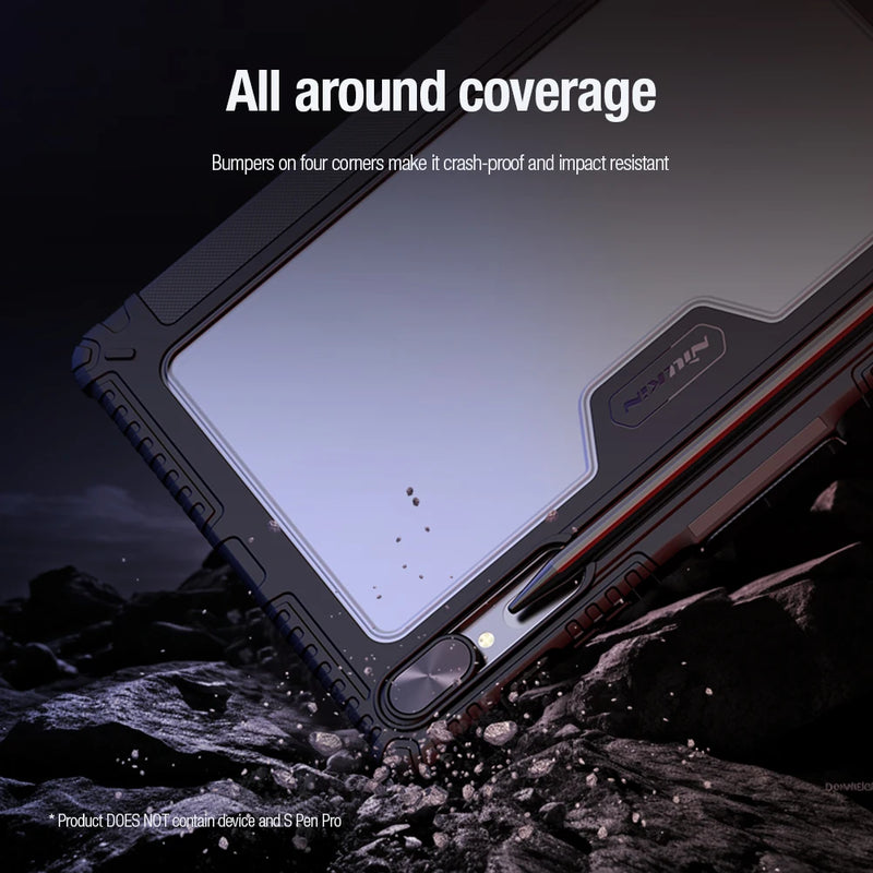 NILLKIN For Samsung Galaxy Tab S10/S9 Ultra Magnetic Case For Galaxy Tab S9/S10 FE+ Multi-angle Folding Camera Protection Cover