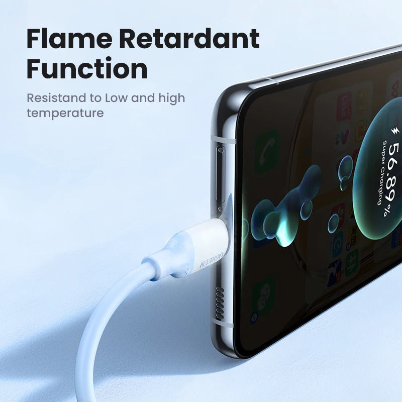 UGREEN Soft Silicone USB C To USB C Cable PD60W Fast Charging Cord for iPhone 17/16/15 Samsung 3A Flexible Liquid Silicone Wire