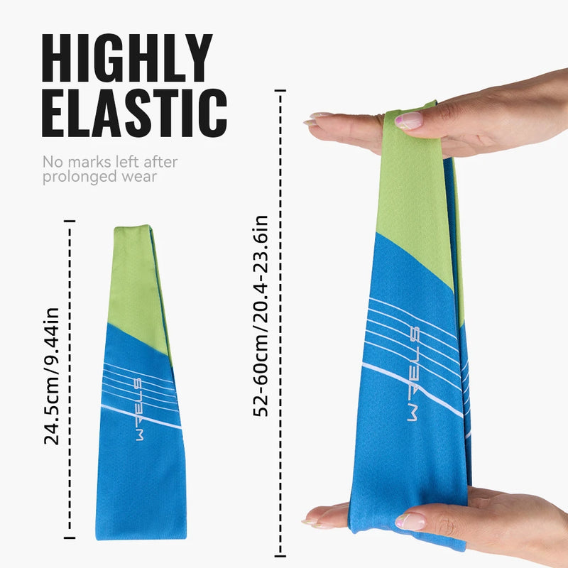 WRELS Sweatband Sweat Wicking Sports Headband Breathable Mesh Quick Dry Hair Band Elastic Ultralight Men Women Running Headband