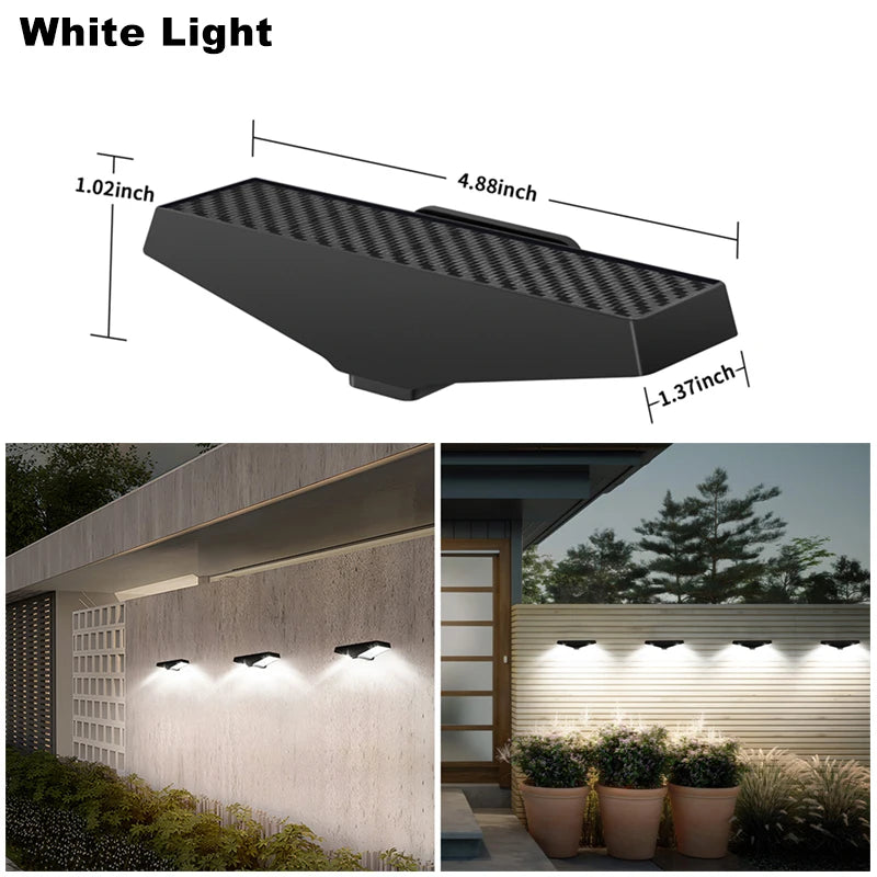 Solar LED Solar Lights Outdoor Waterproof Lighting Garden Light Solar Powered WallLamp Illumination Courtyard Pathway Decoration