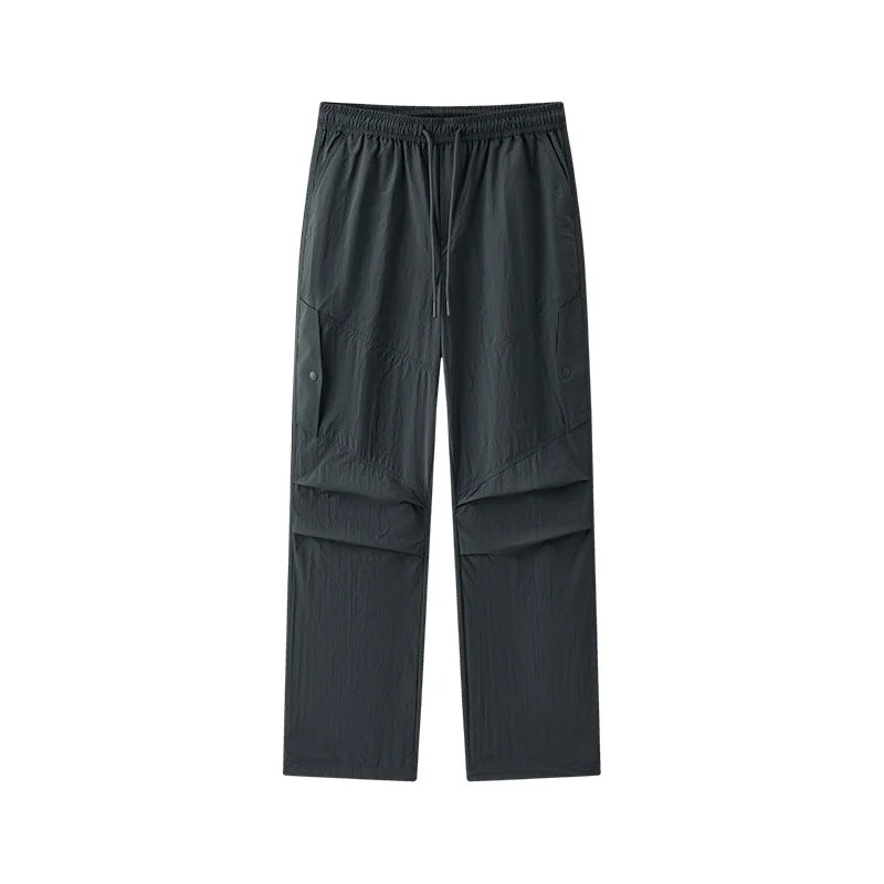 Semir Women Pants Cooling 2026 UV Protection Textured Pleated Wide Leg Drawstring Urban Casual Everyday Style Soft