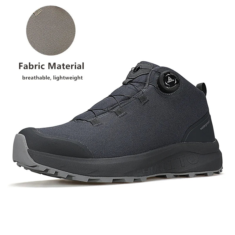 HUMTTO Hiking Shoes Winter Camping Men's Sports Shoes for Men Breathable Trekking Boots Man 2024 Leather Outdoor Safety Sneakers
