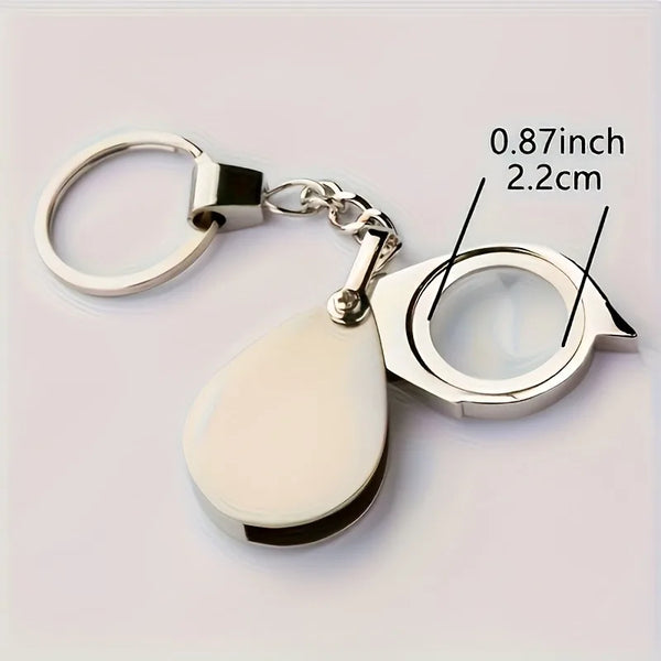 1pc 20X Magnifying Glass with UV-Resistant Coating and Sturdy Metal Frame,High Quality Glass Lens,for Reading and Fine Work.